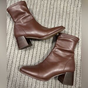 Steve Madden Pammy Brown leather ankle boots 8.5